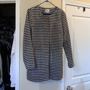 Loft houndstooth winter coat